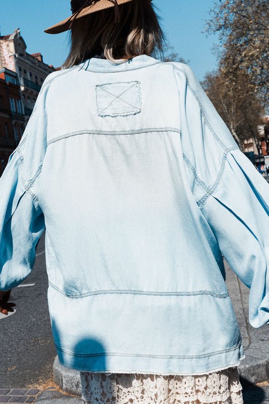 MARIS BLEACH BLUE BLOUSE