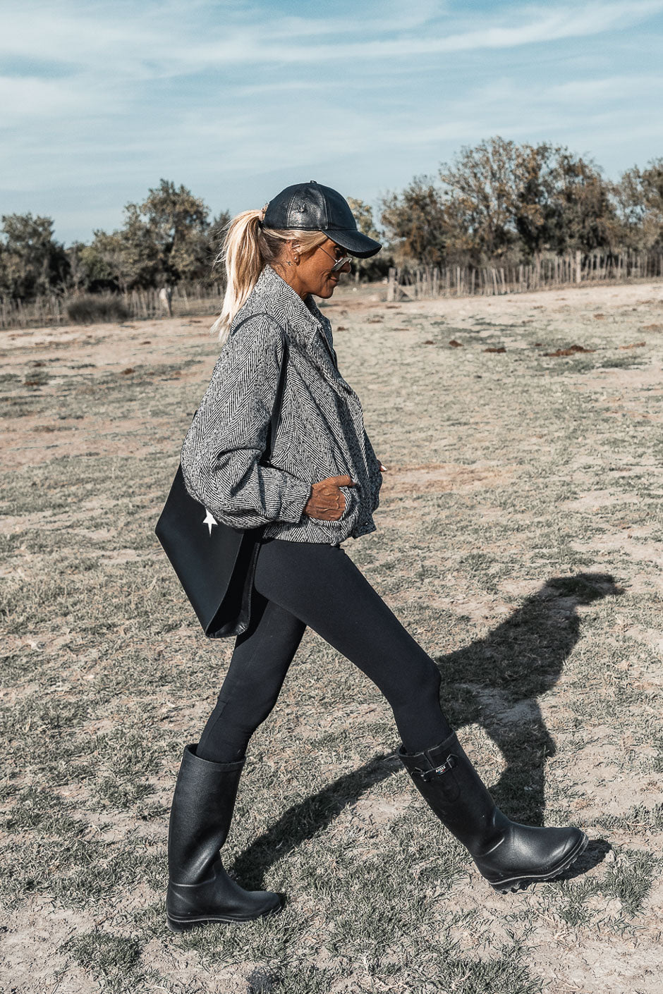 BLOUSON VANO BLANC NOIR