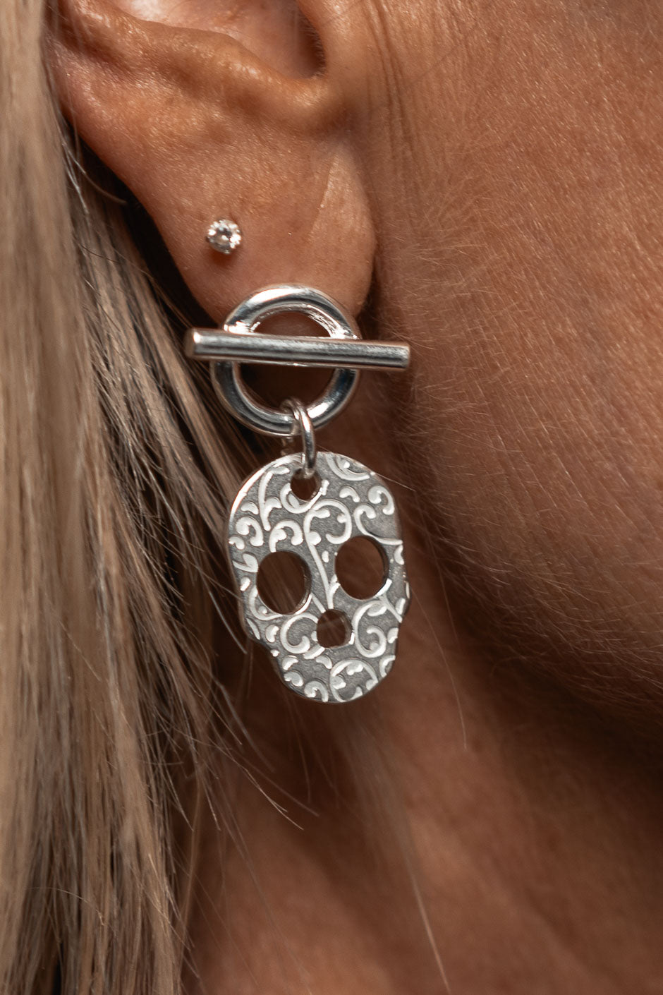 BOUCLES D OREILLES TEACH ARGENT