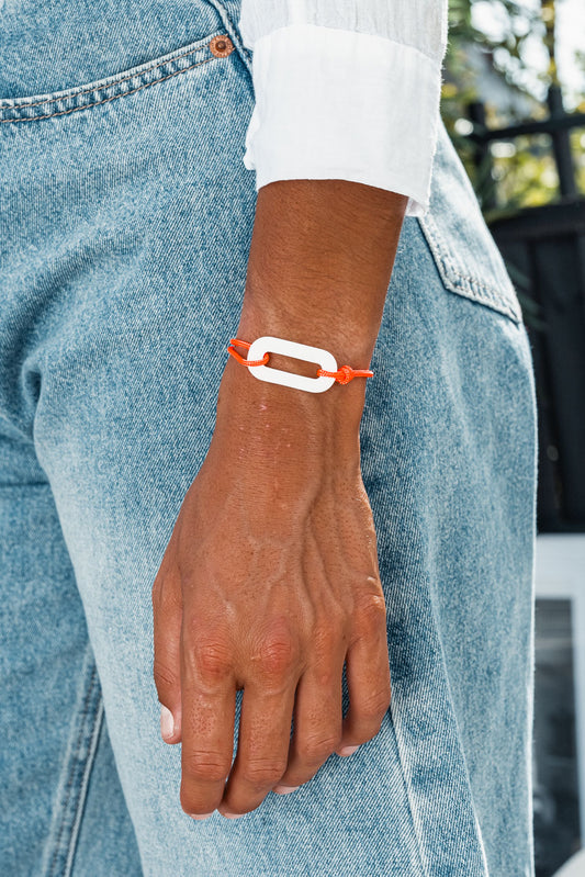 PULSERA OCEANE NARANJA FLUOR