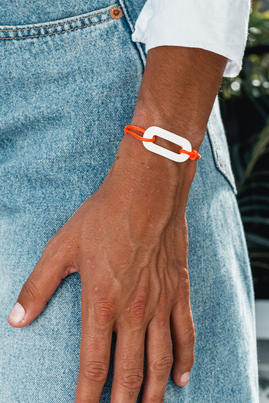 PULSERA OCEANE NARANJA FLUOR