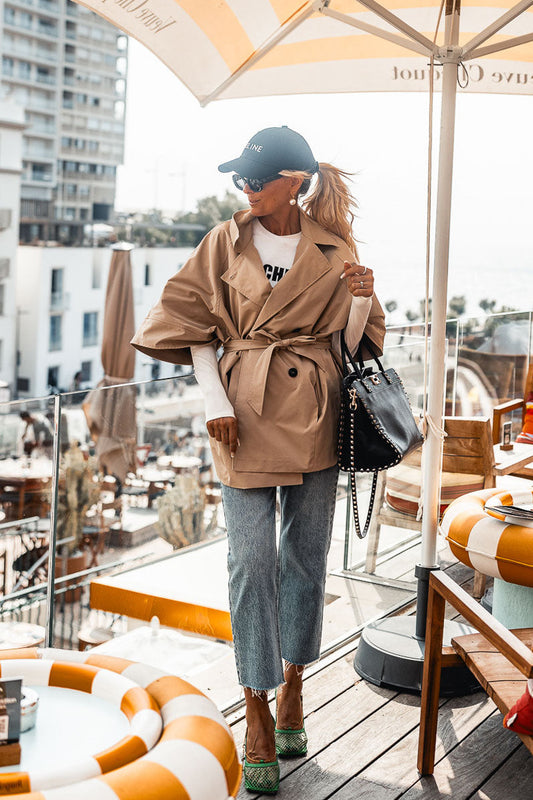 BEIGE DORIA CAPE