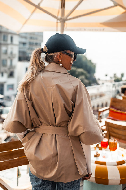 BEIGE DORIA CAPE
