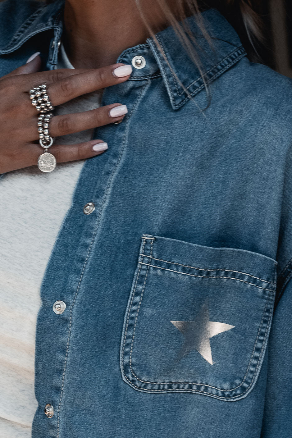 CHEMISE AVOZ BLEU