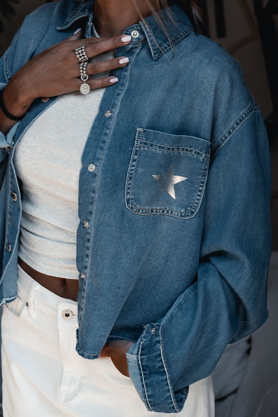 CHEMISE AVOZ BLEU