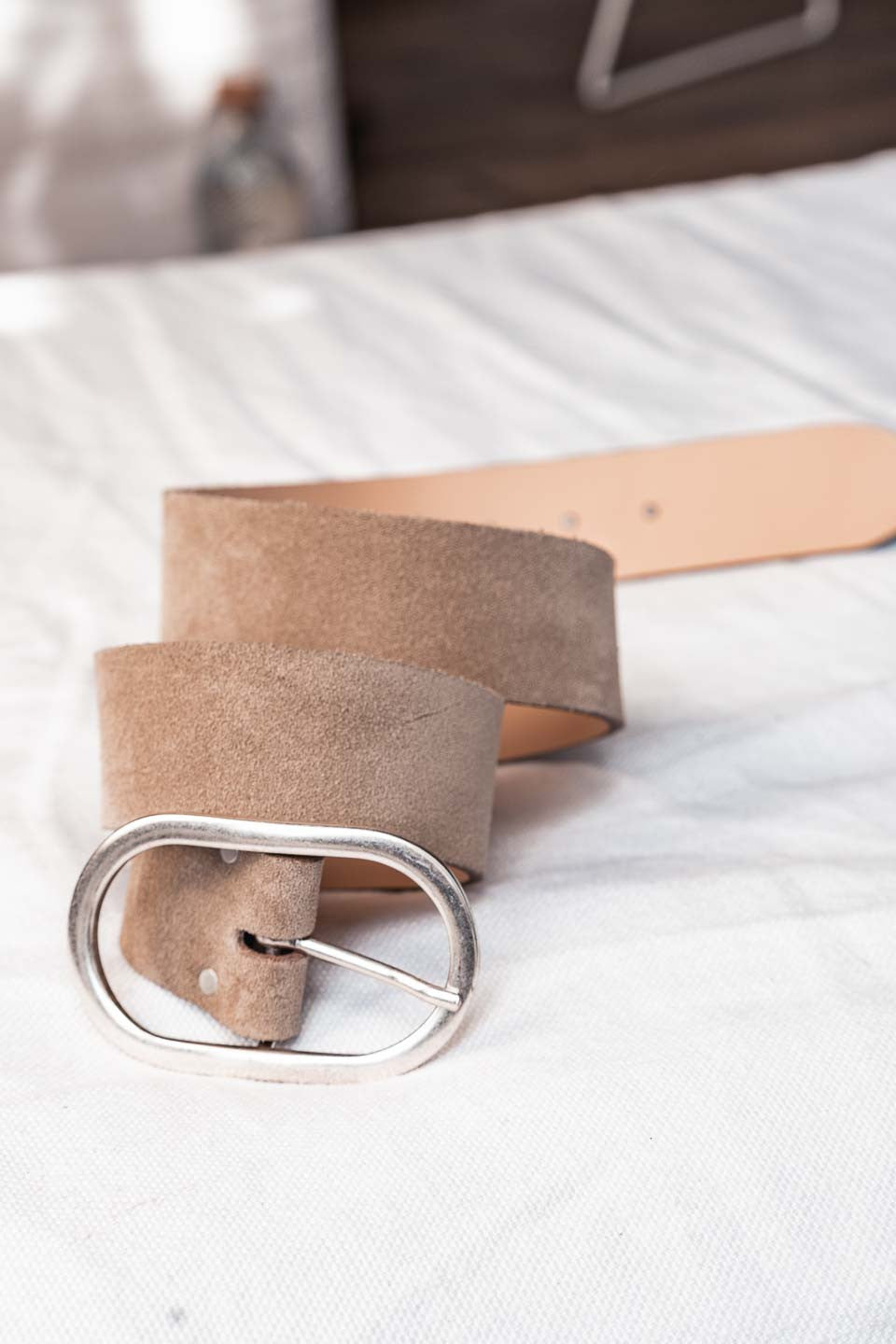 Ceinture Grungemama Bianca daim sable