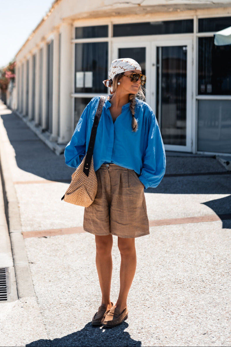 CHEMISE FAYA BLEU