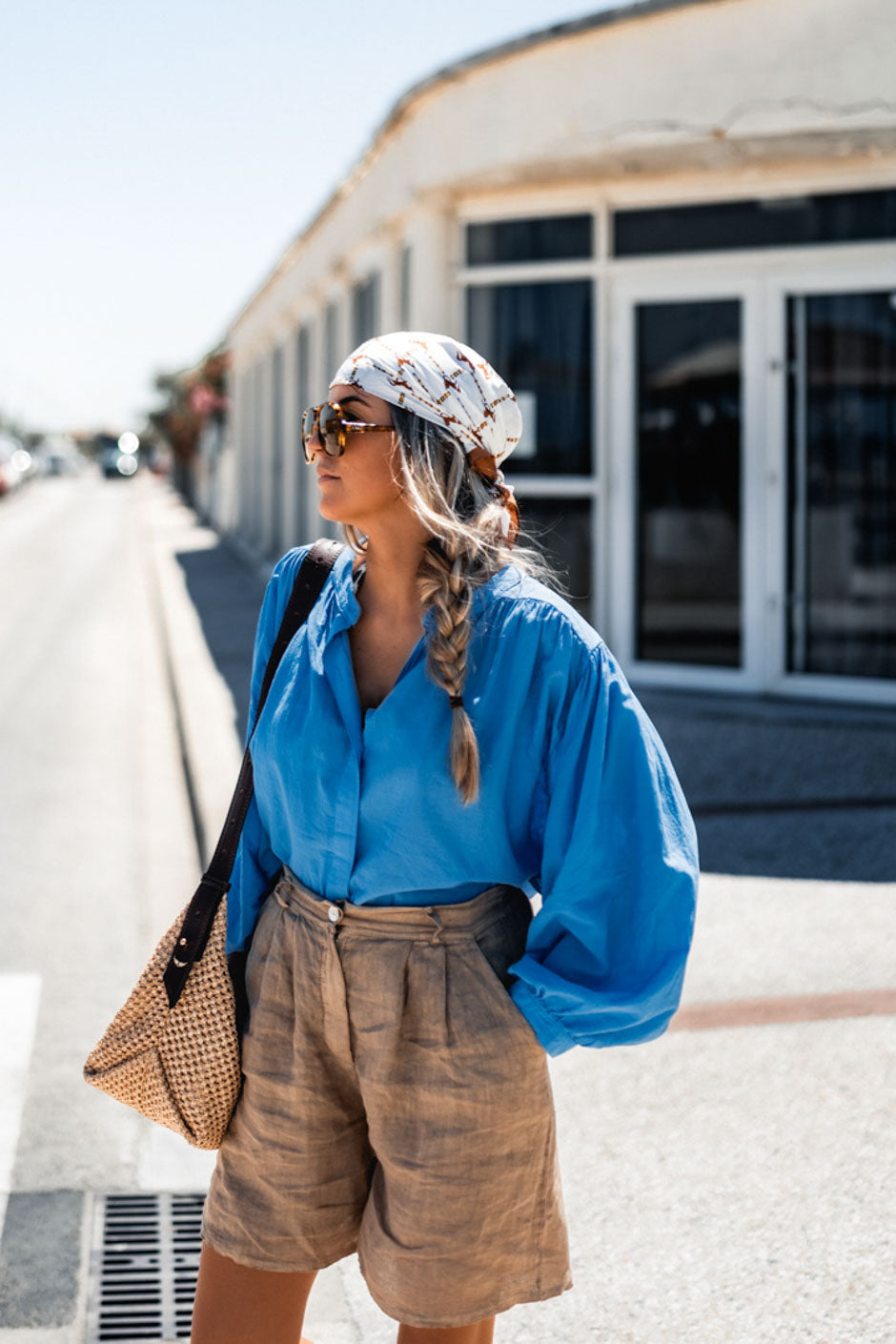 CHEMISE FAYA BLEU