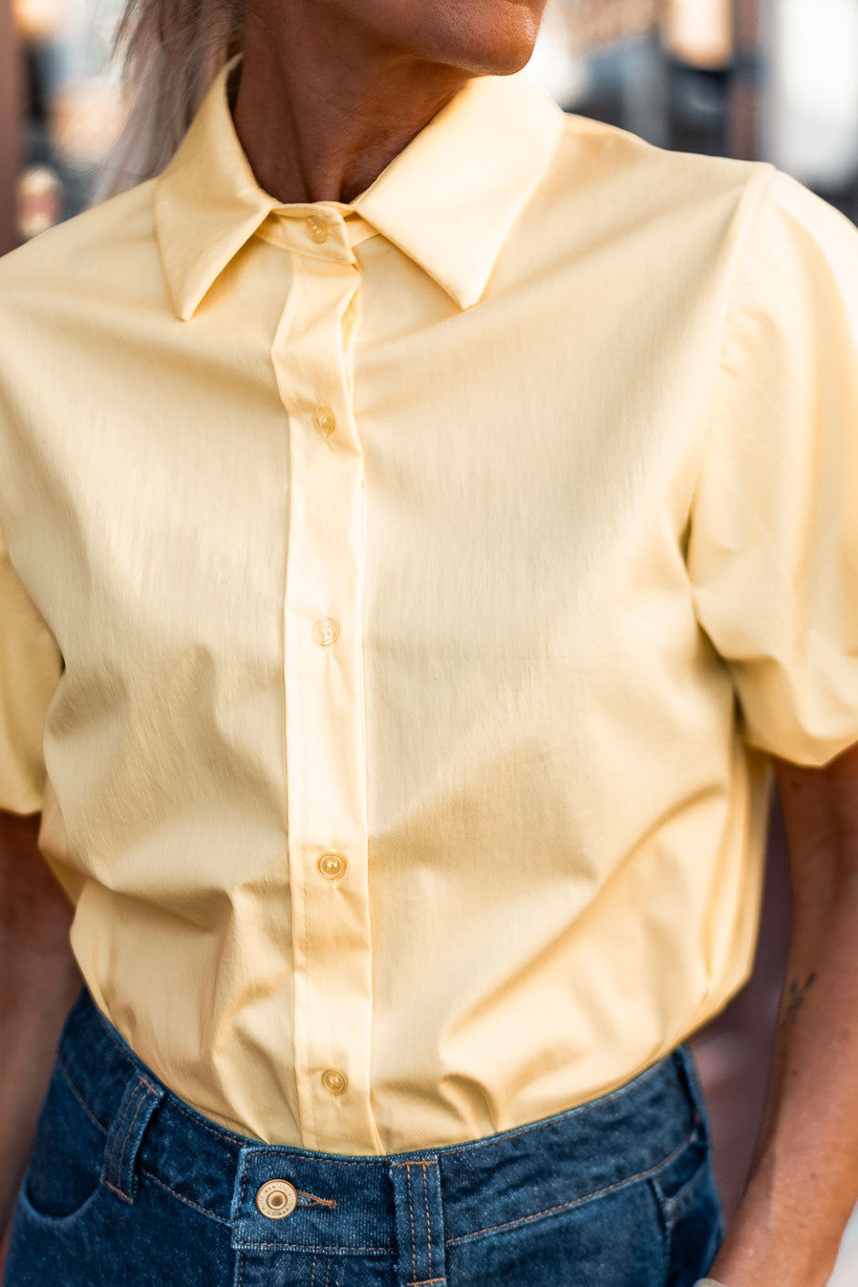CHEMISE TRESORA JAUNE