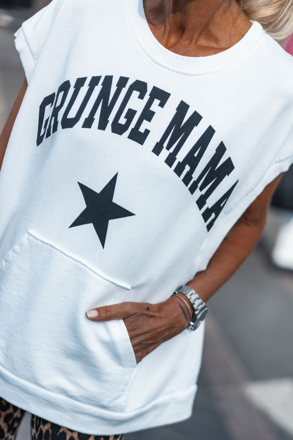 SWEAT RAW ICONIC BLANC