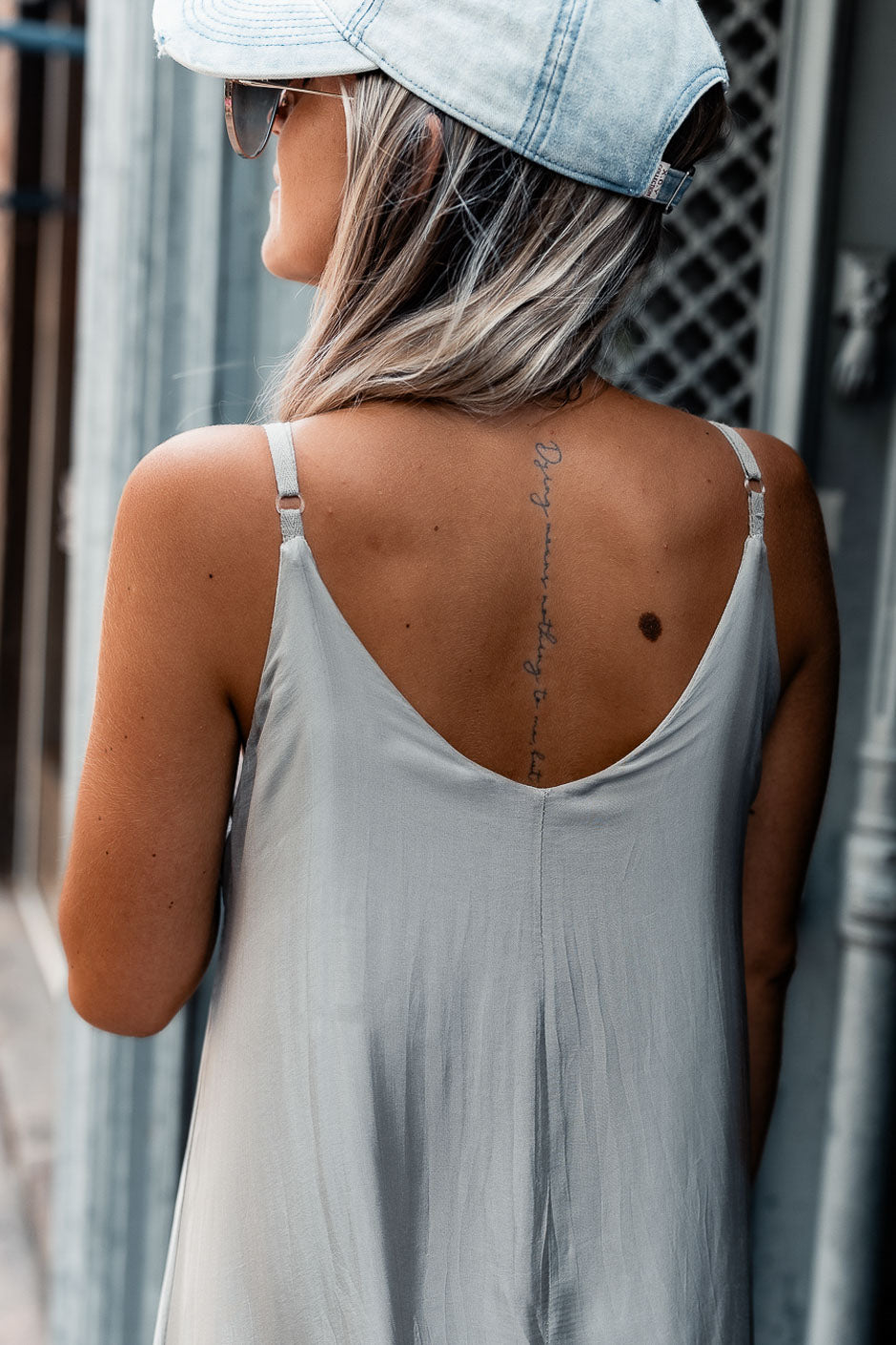 VESTIDO LAVY GRIS TOPO