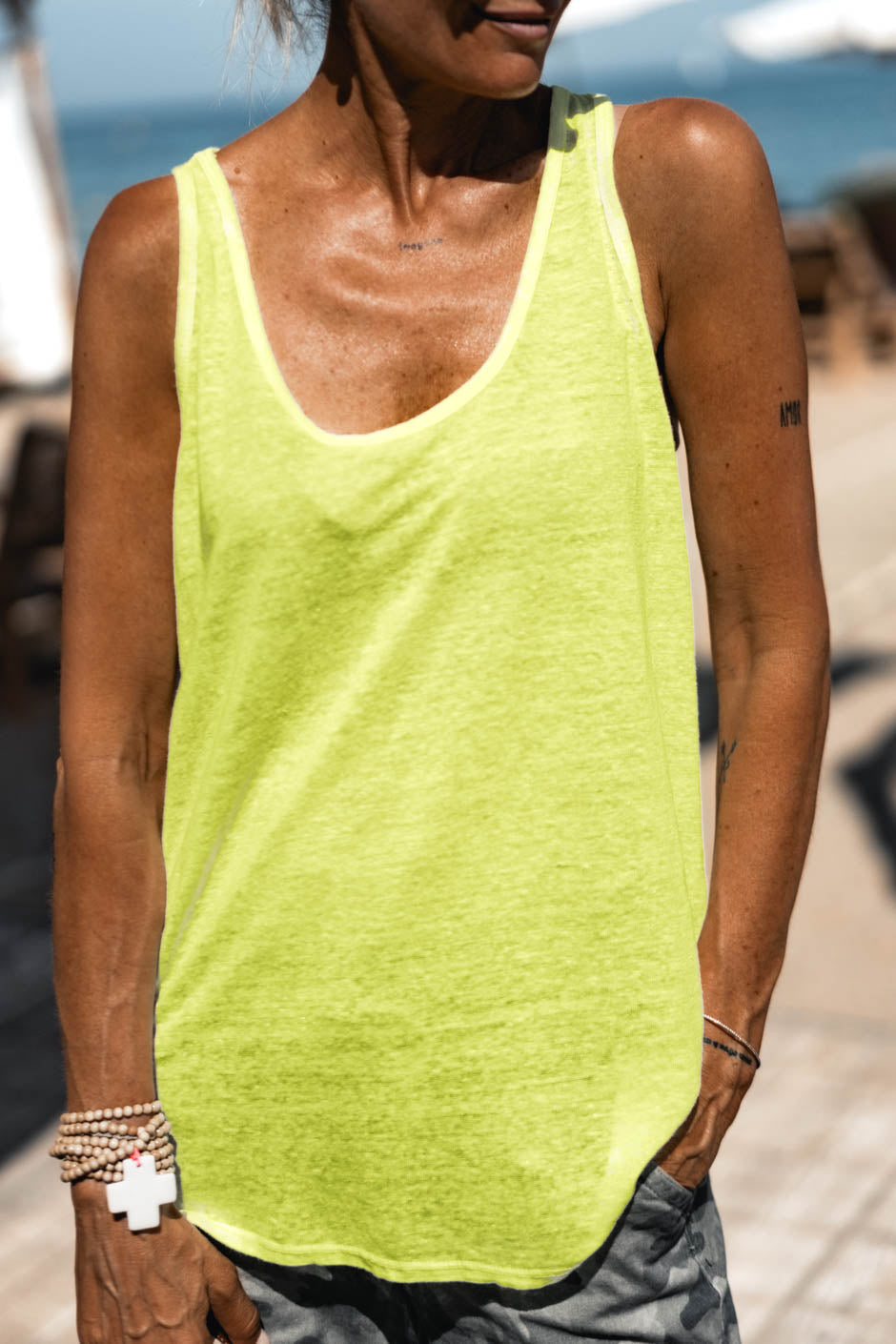 DEBARDEUR NEWMARCEL FLUO JAUNE