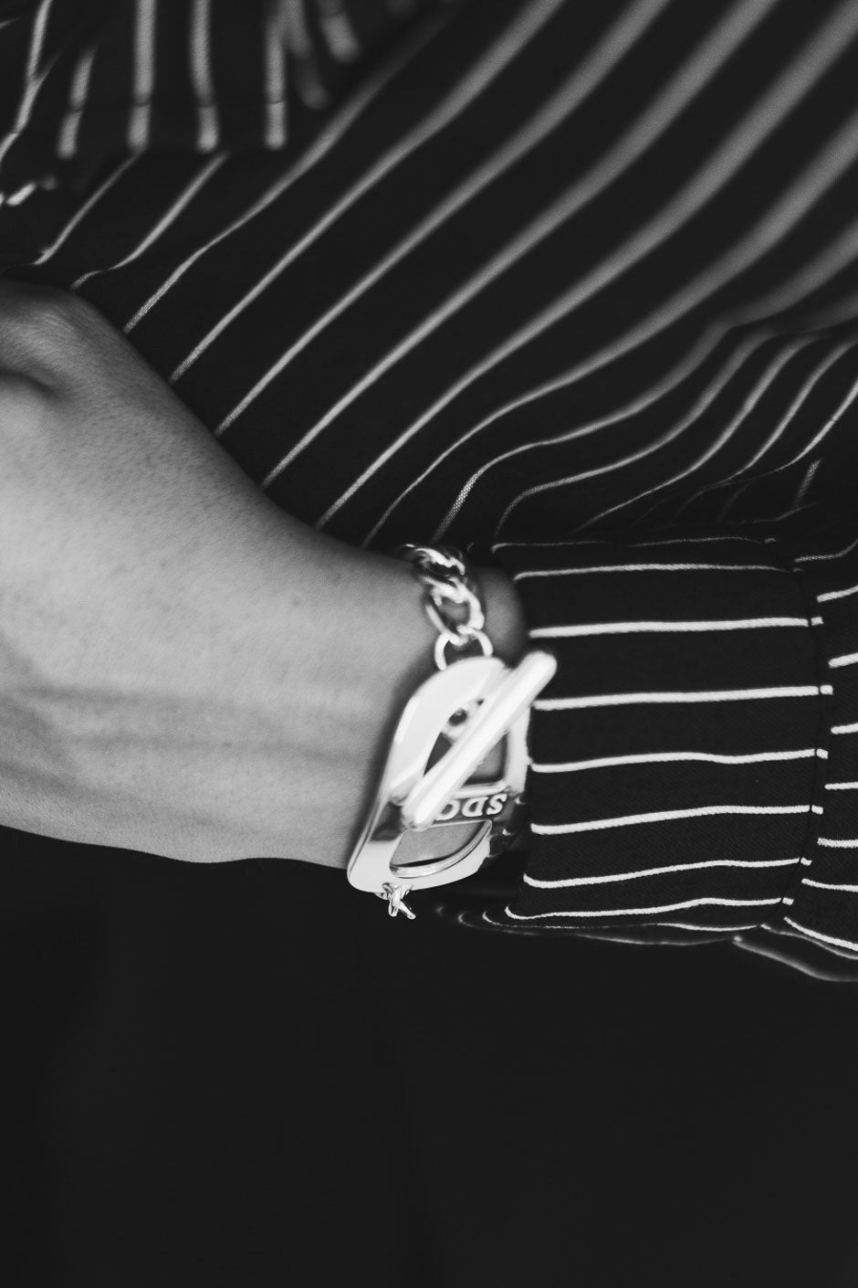BRACELET OVALIE ARGENT