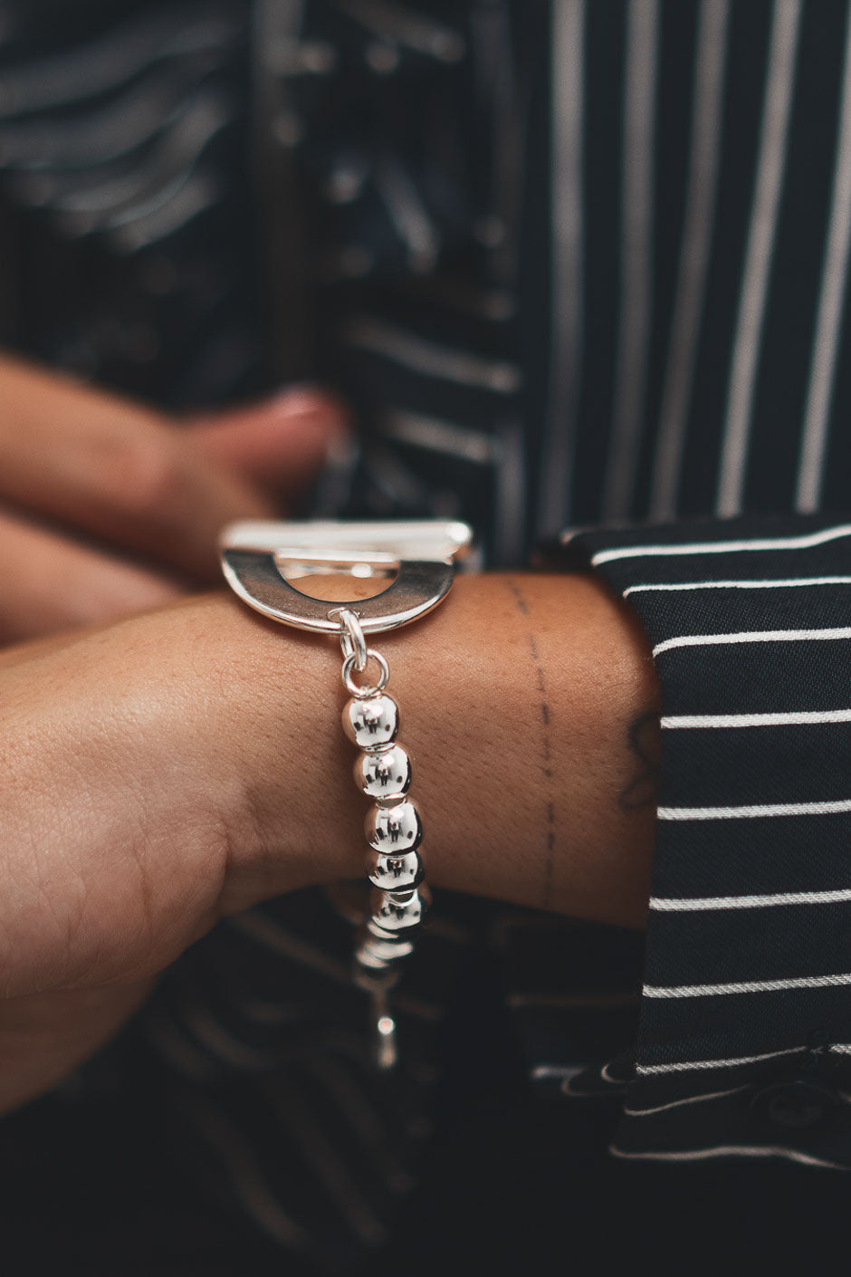 BRACELET OVALIE ARGENT
