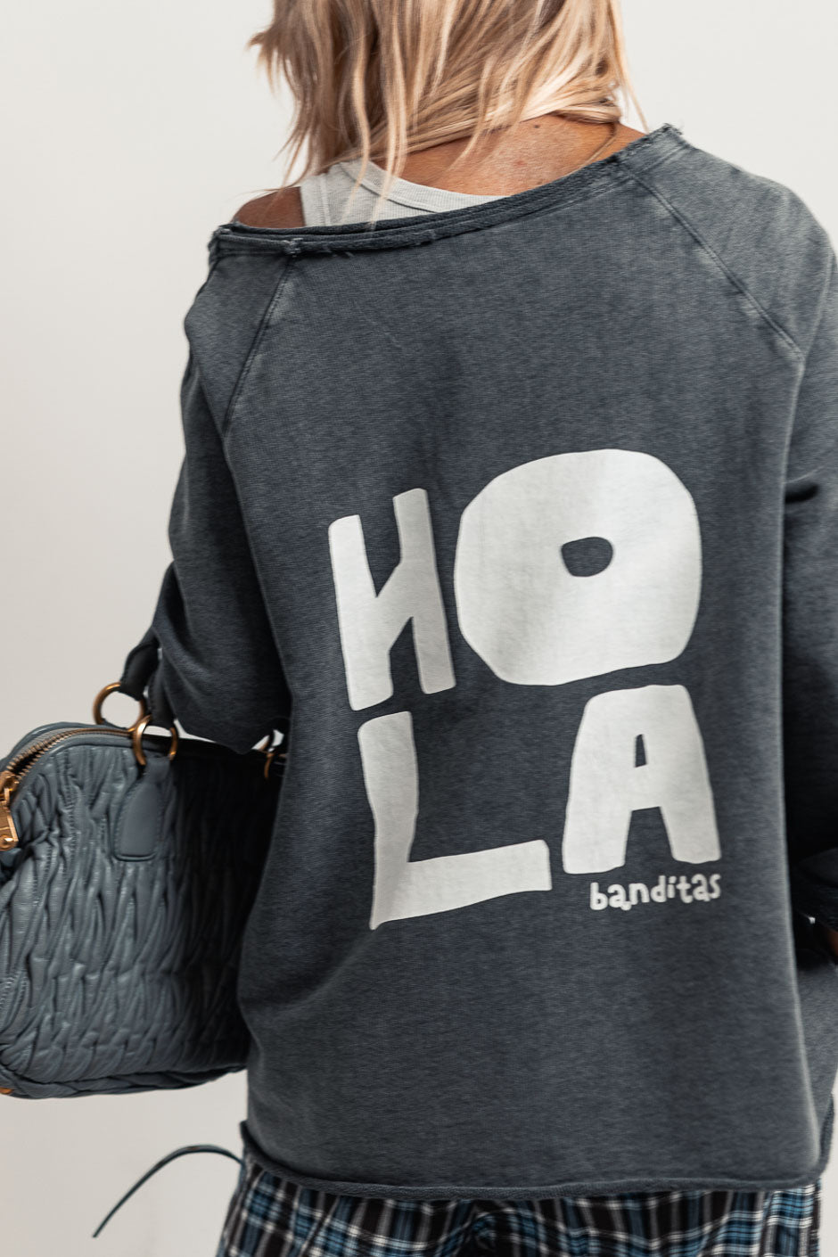 GREY HOLA SWEATSHIRT