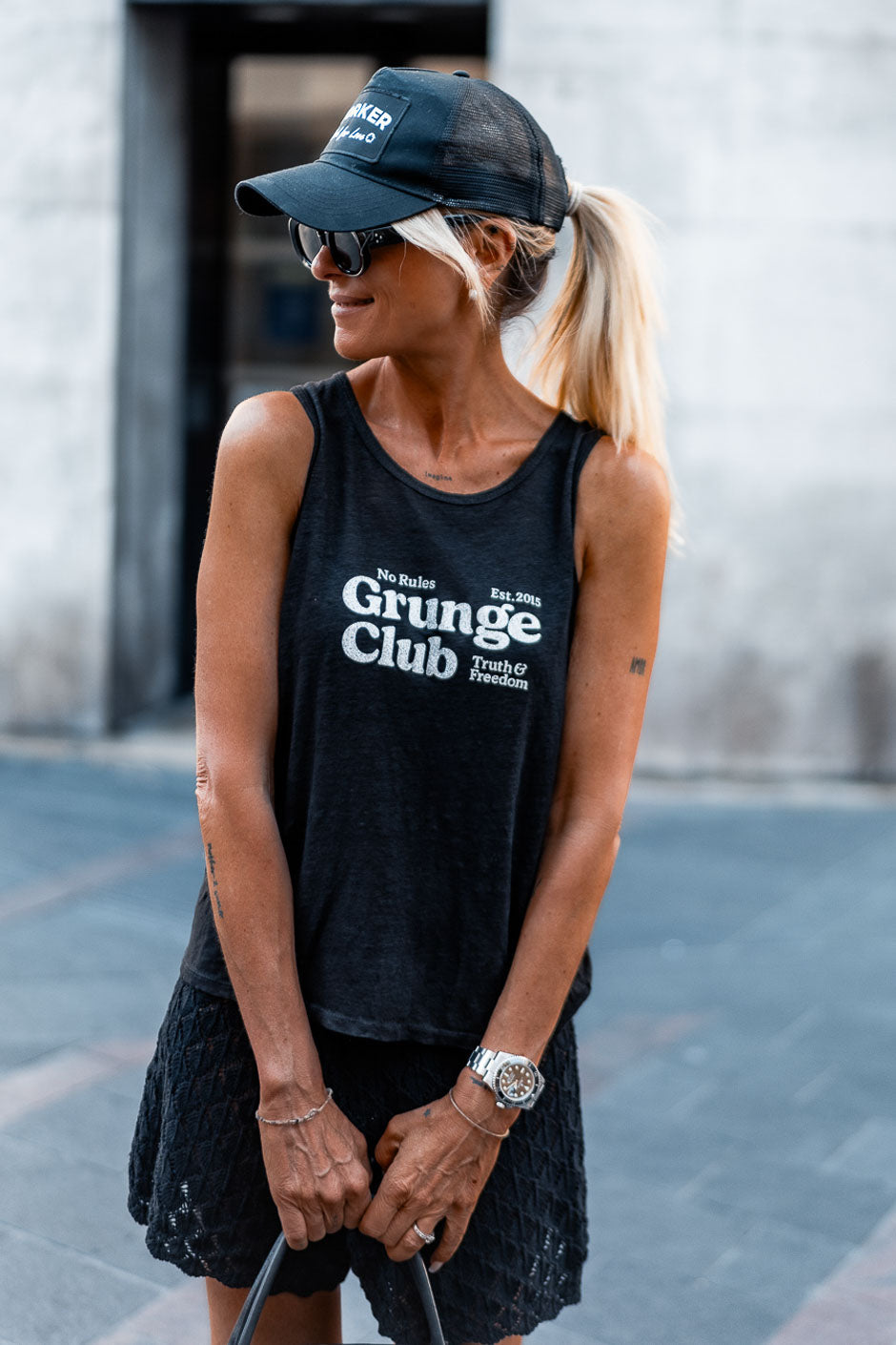 VOLIA BLACK TANK TOP