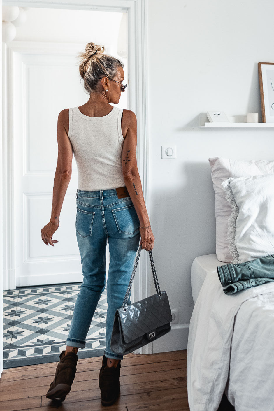 MITCHY HEATHER GREY TANK TOP