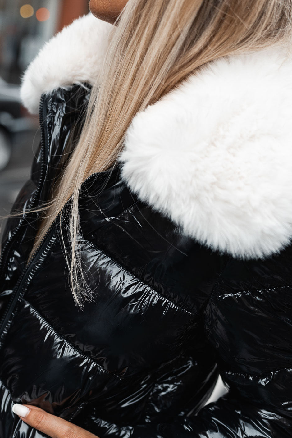 ANORAK CELESTA NEGRO