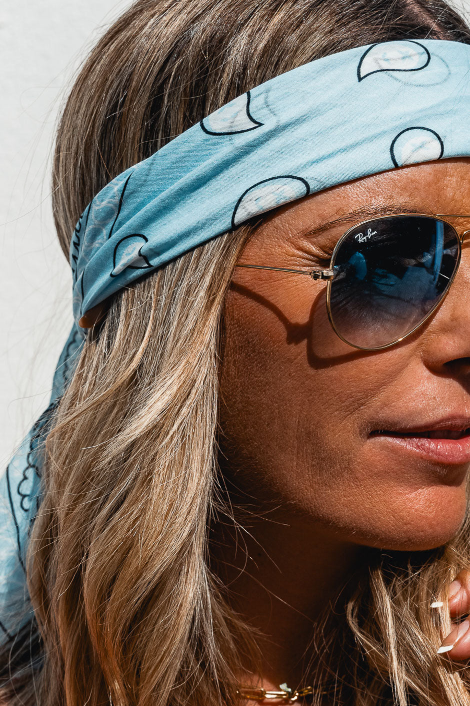 FOULARD ALOE BLEU
