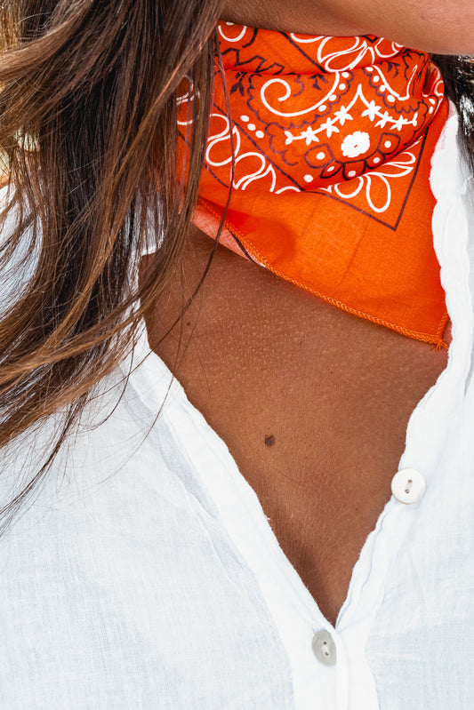 FOULARD ALOE ORANGE