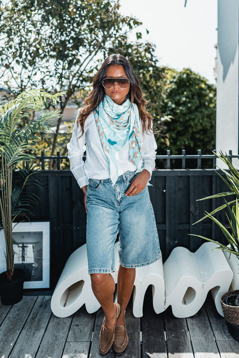 FOULARD PAOLA BLEU