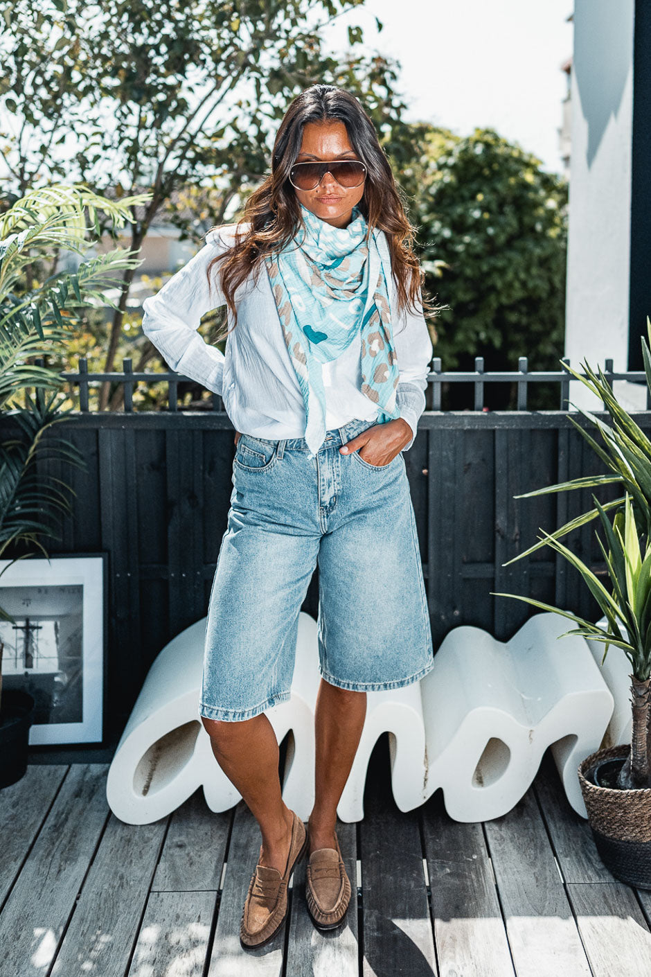 FOULARD PAOLA BLEU