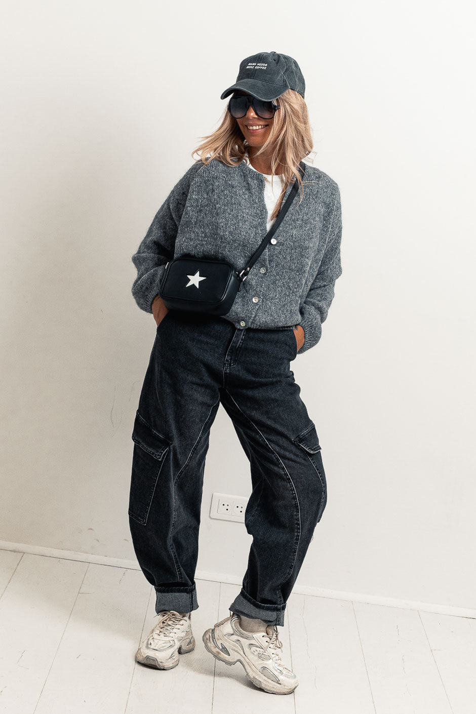 GREY MINIA CARDIGAN
