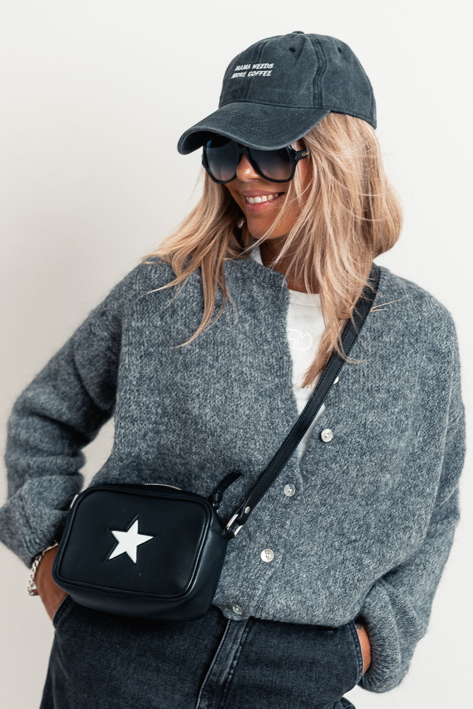 GREY MINIA CARDIGAN