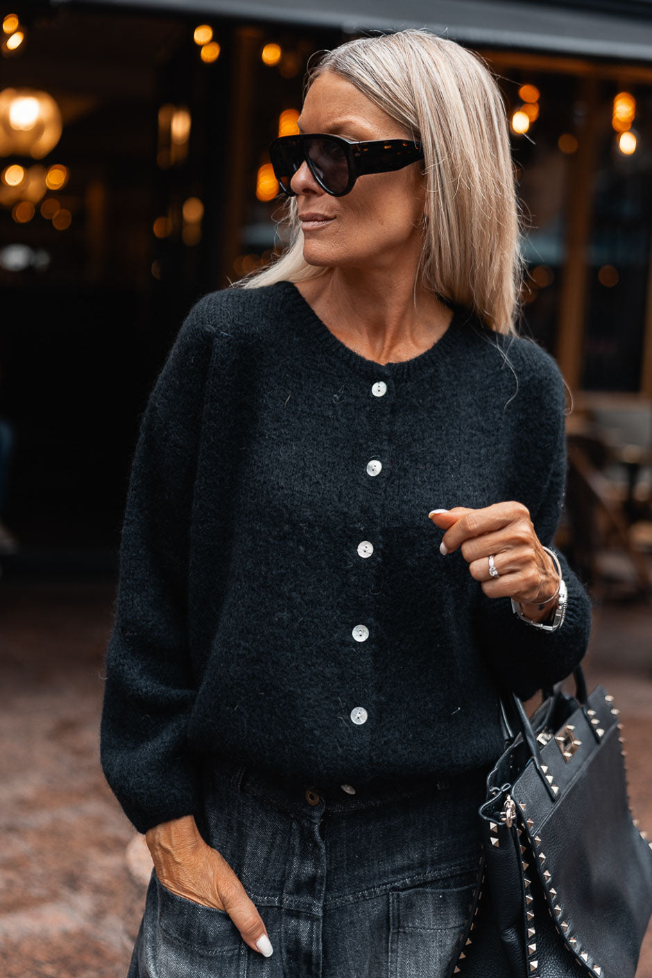 BLACK MINIA VEST