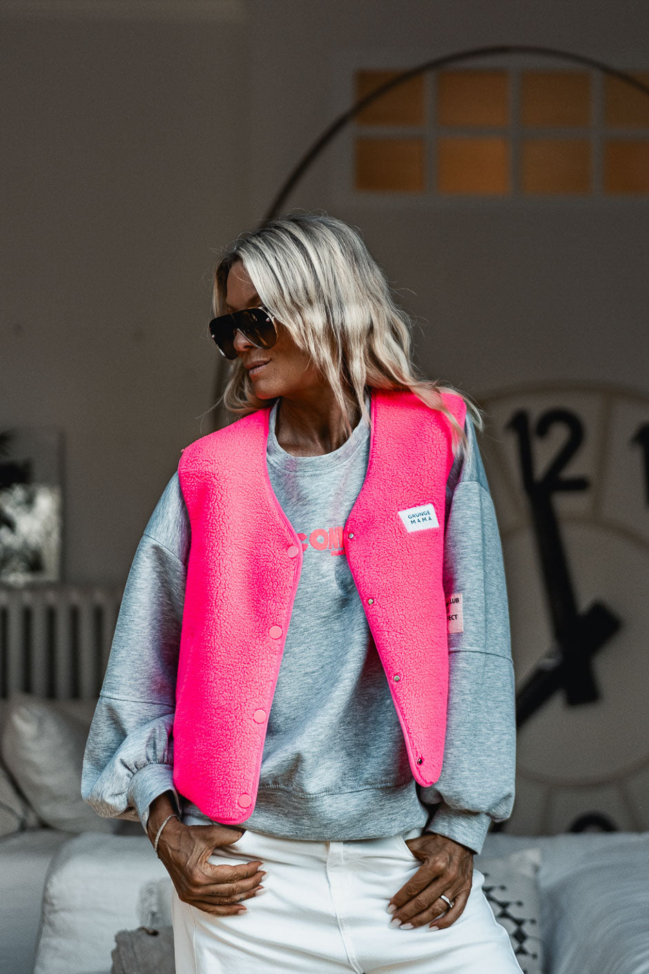 GILET RAVY ROSE FLUO