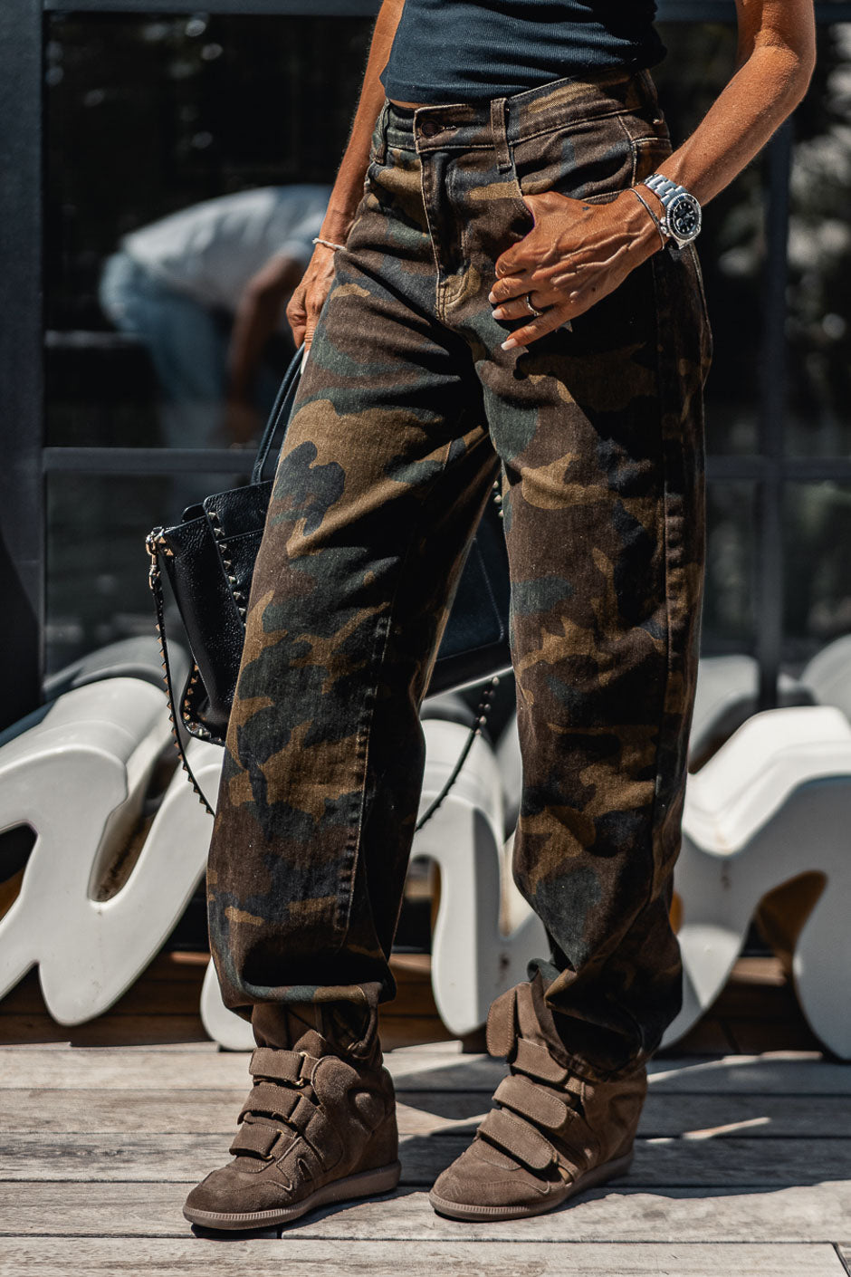 PANTALONES VAQUEROS KROFT CAMUFLAJE