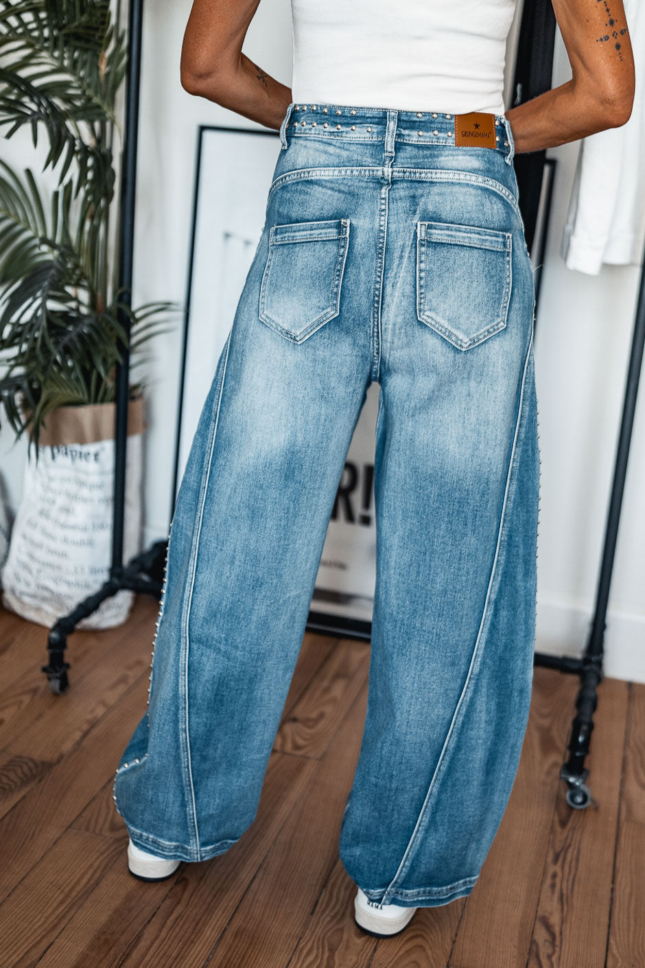 JEANS NAIL BLEU