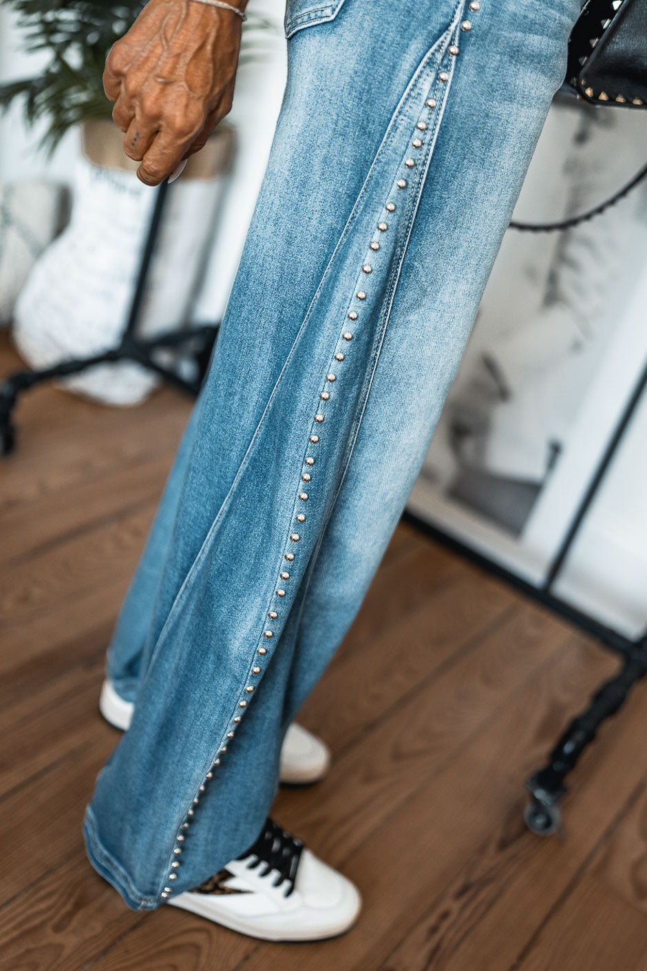 JEANS NAIL BLEU