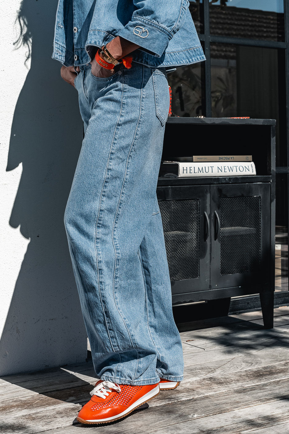 JEANS JACKSON BLEU