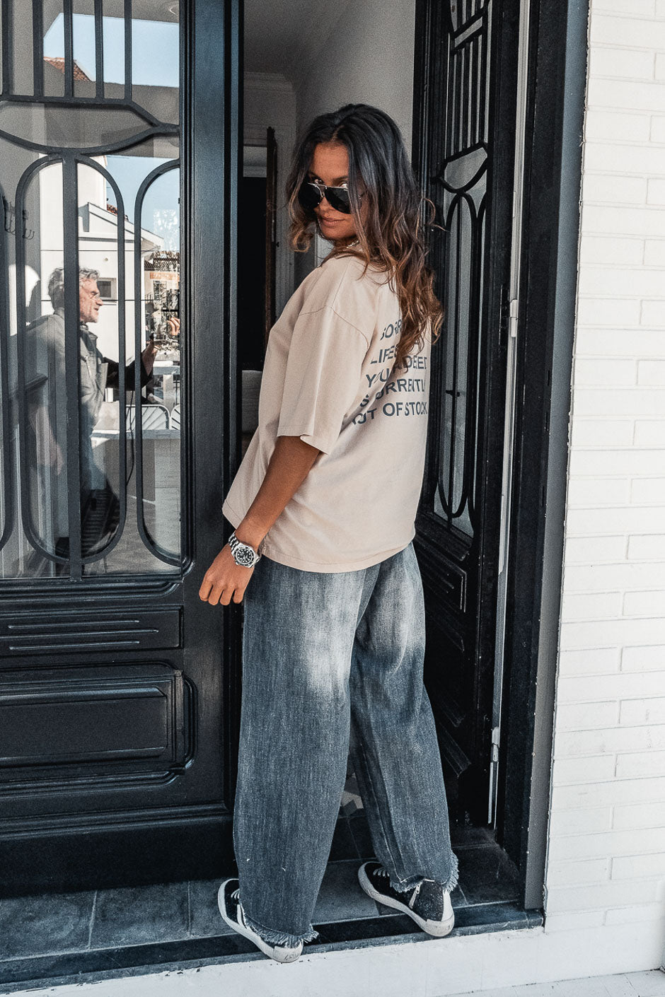 PANTALONES VAQUEROS WINDSOR GRISES