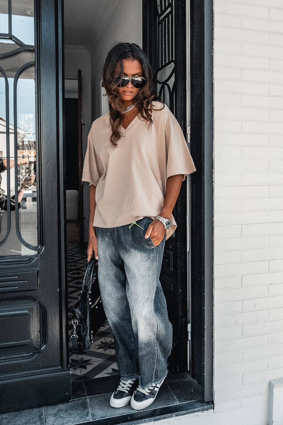 PANTALONES VAQUEROS WINDSOR GRISES