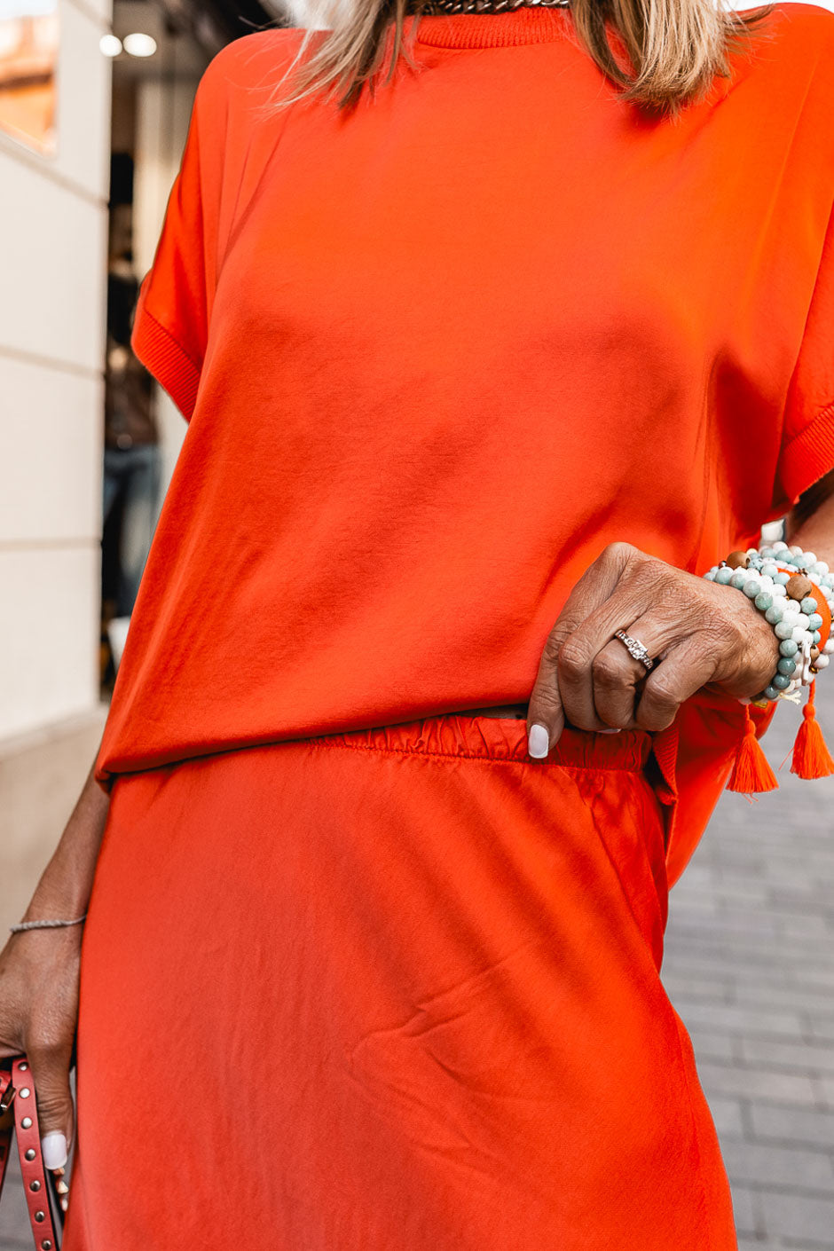 JUPE FAUSTINE ORANGE