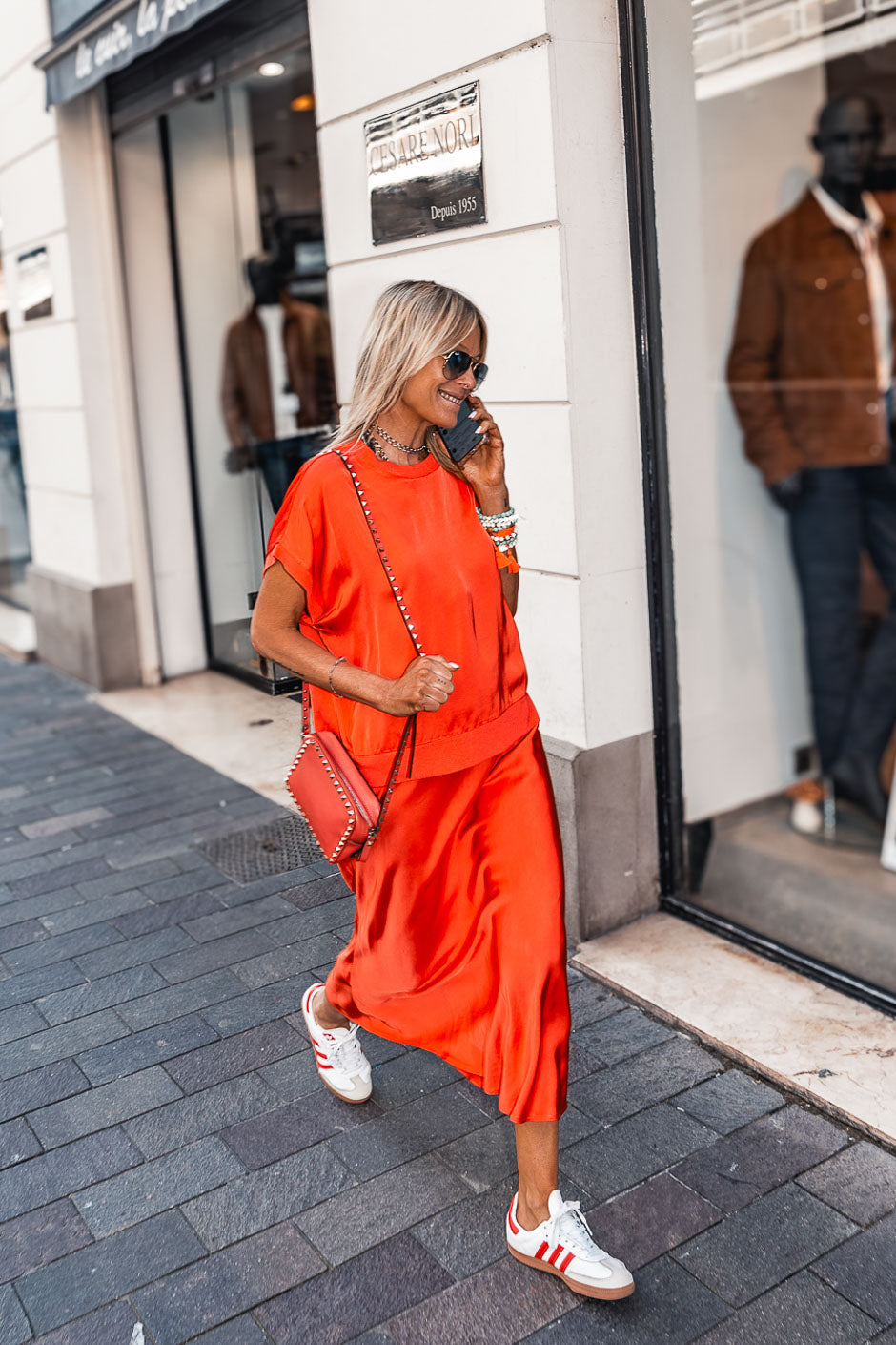 JUPE FAUSTINE ORANGE