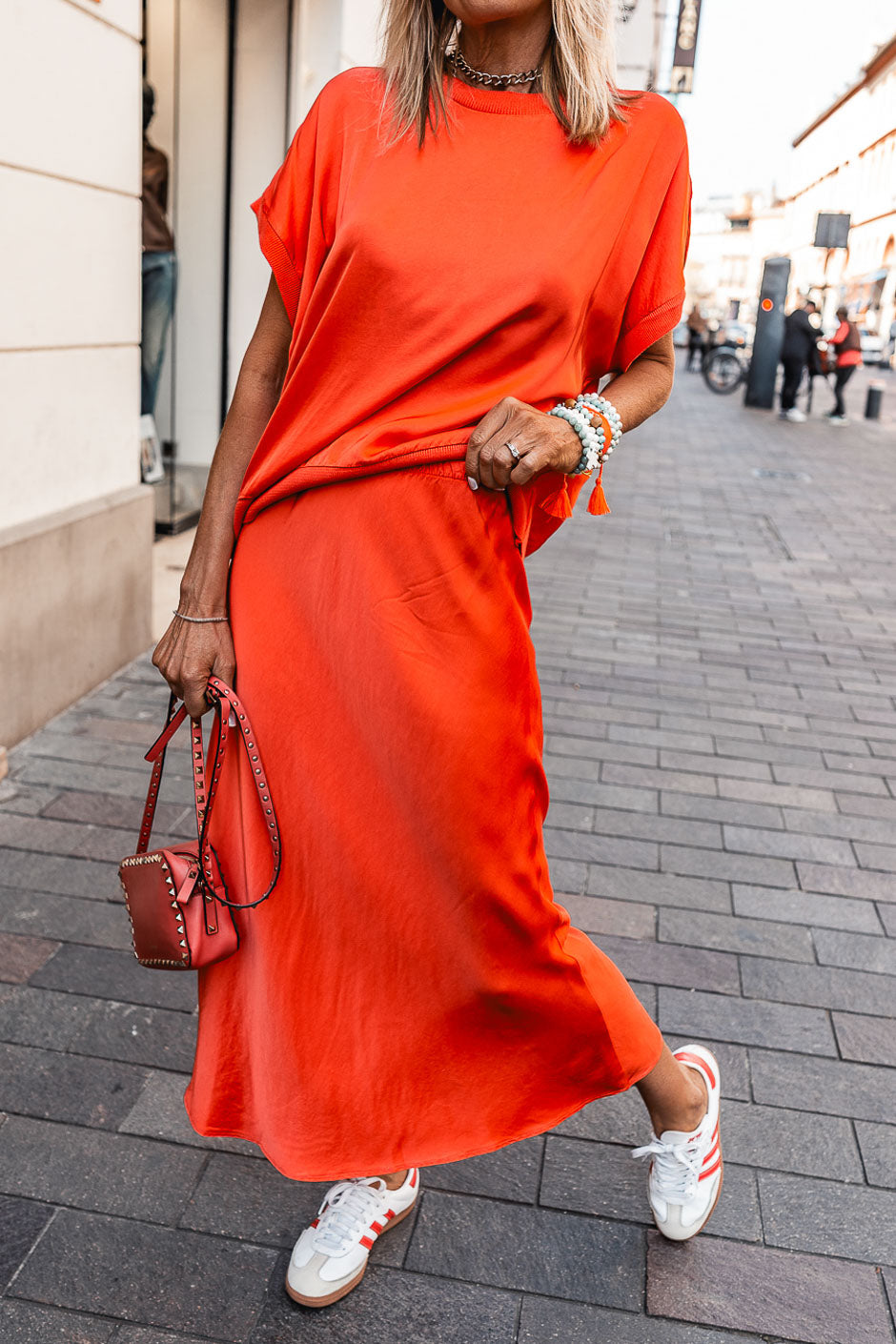 JUPE FAUSTINE ORANGE