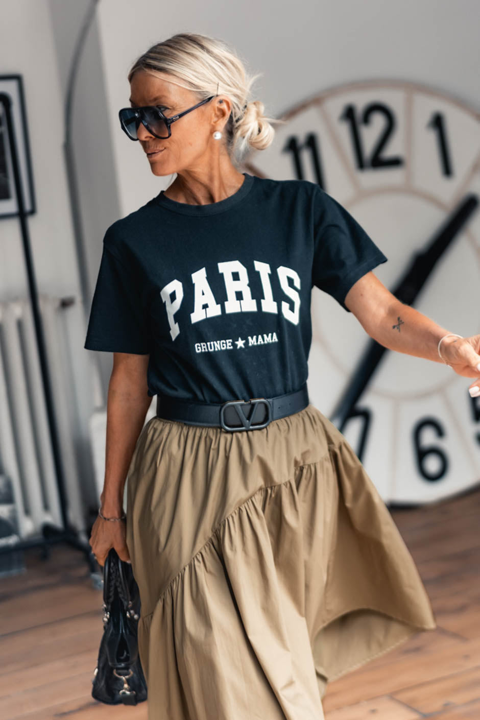 KHAKI ZELKY SKIRT