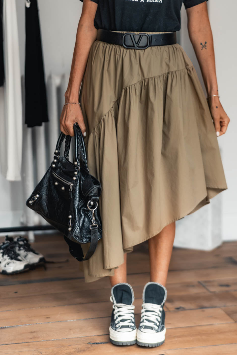 KHAKI ZELKY SKIRT