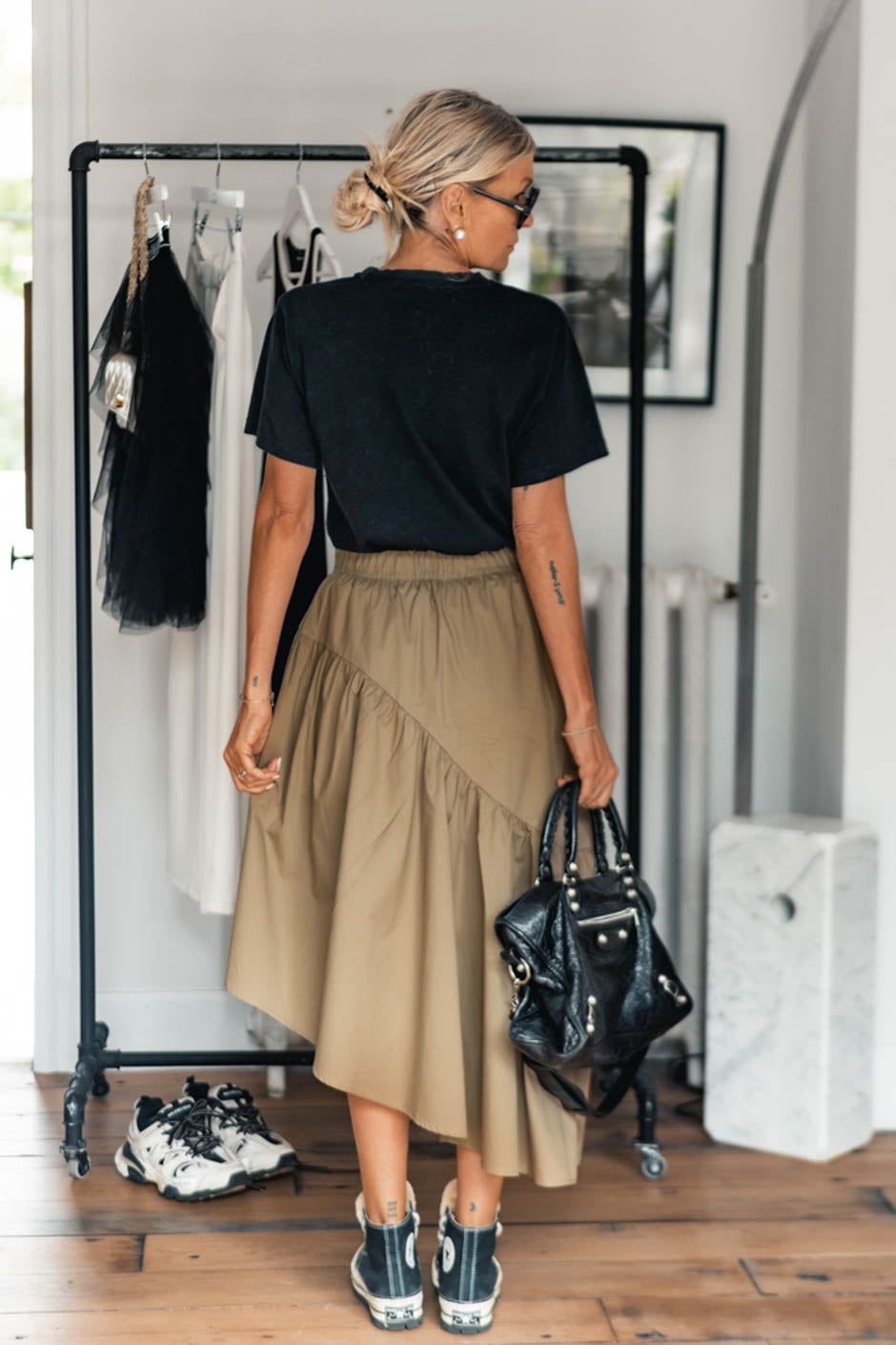 KHAKI ZELKY SKIRT