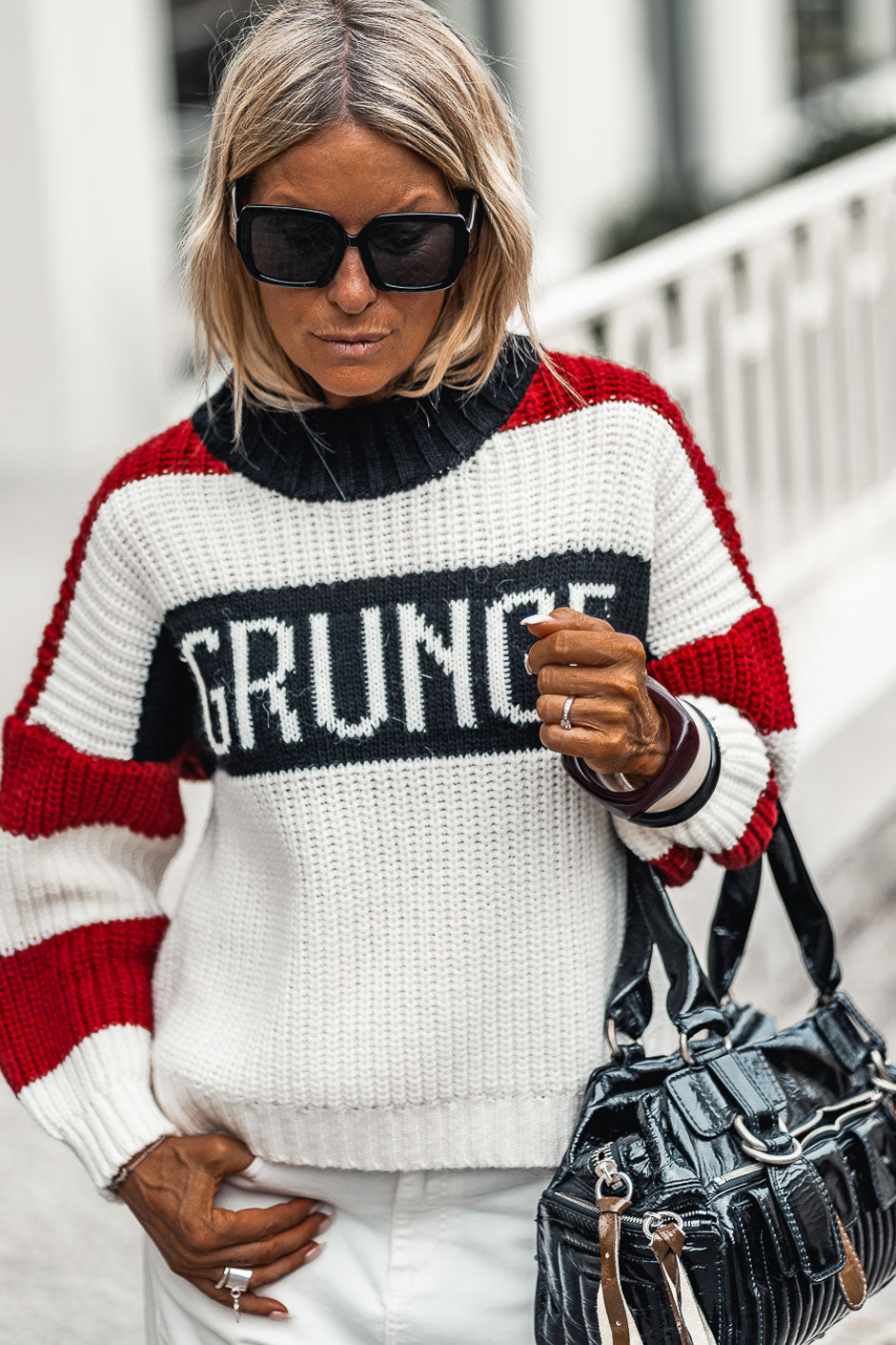 PULL ECUME ROUGE