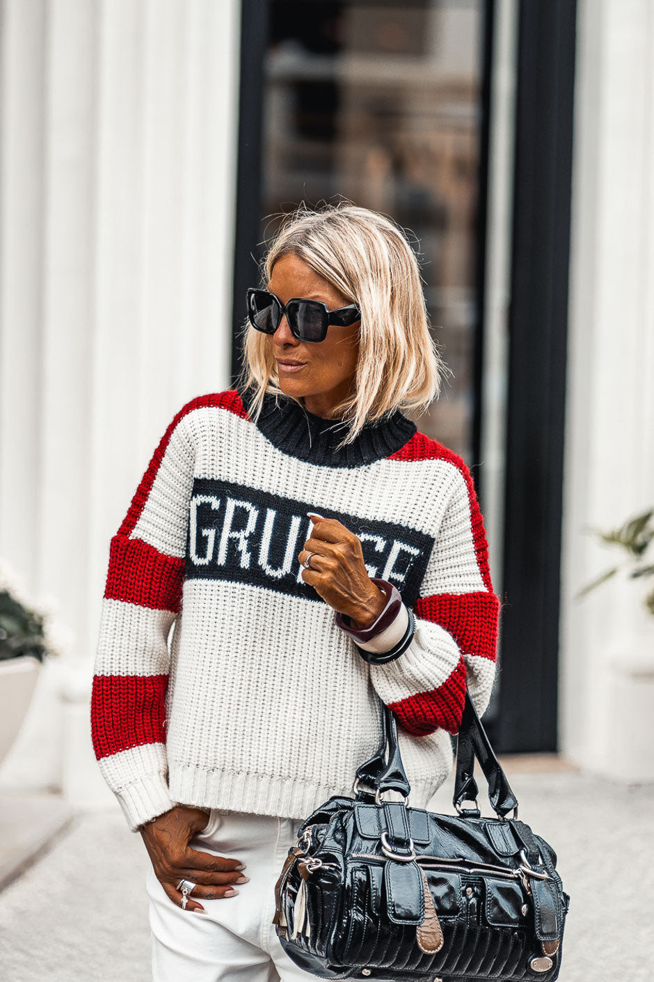 PULL ECUME ROUGE