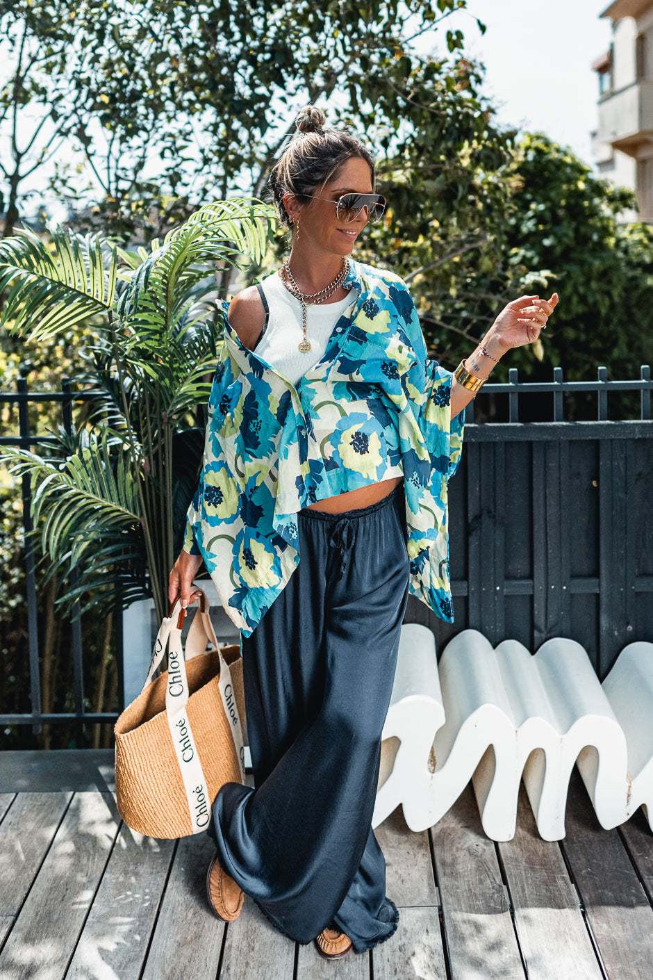 PANTALON FAUSTINE MARINE