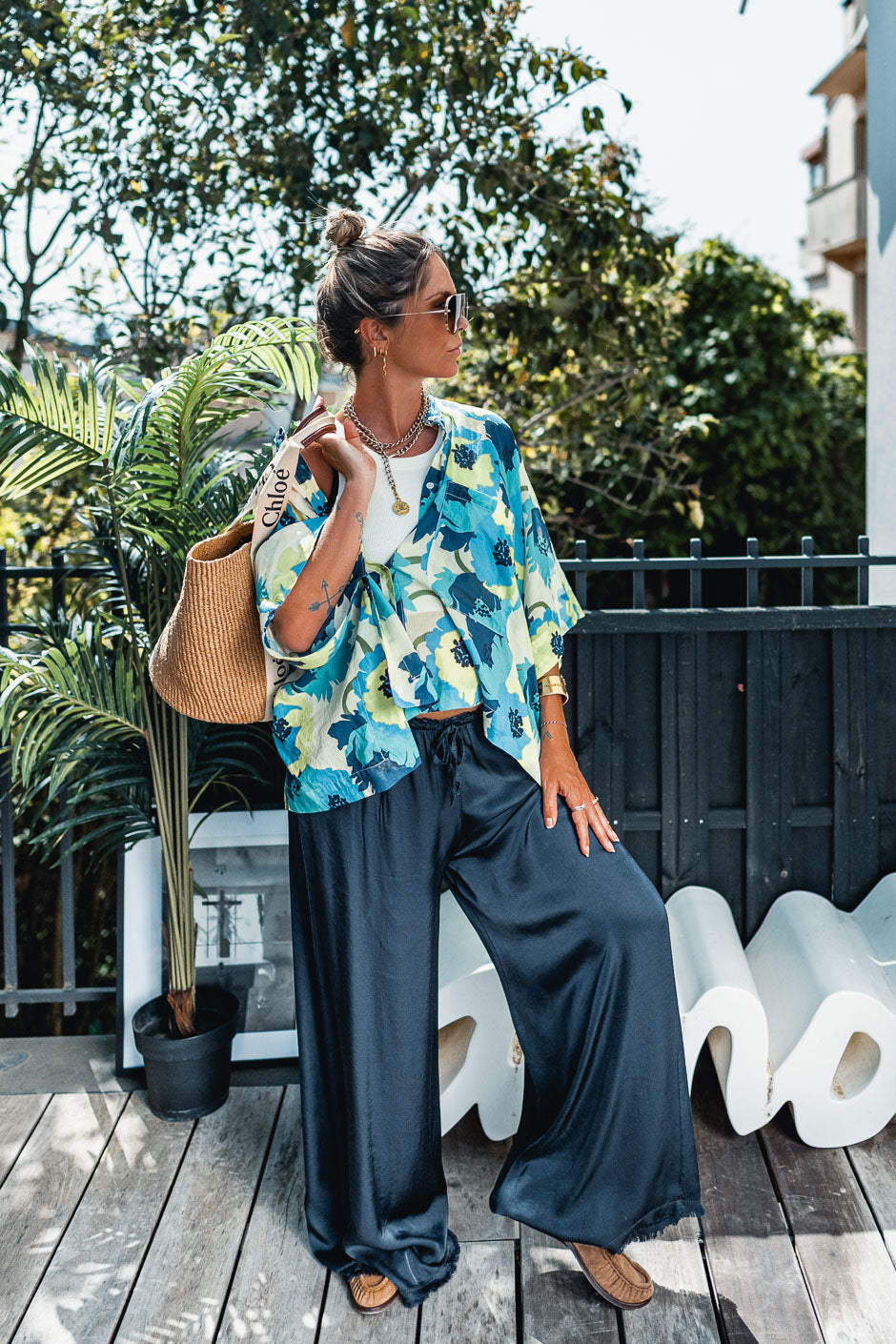 PANTALON FAUSTINE MARINE
