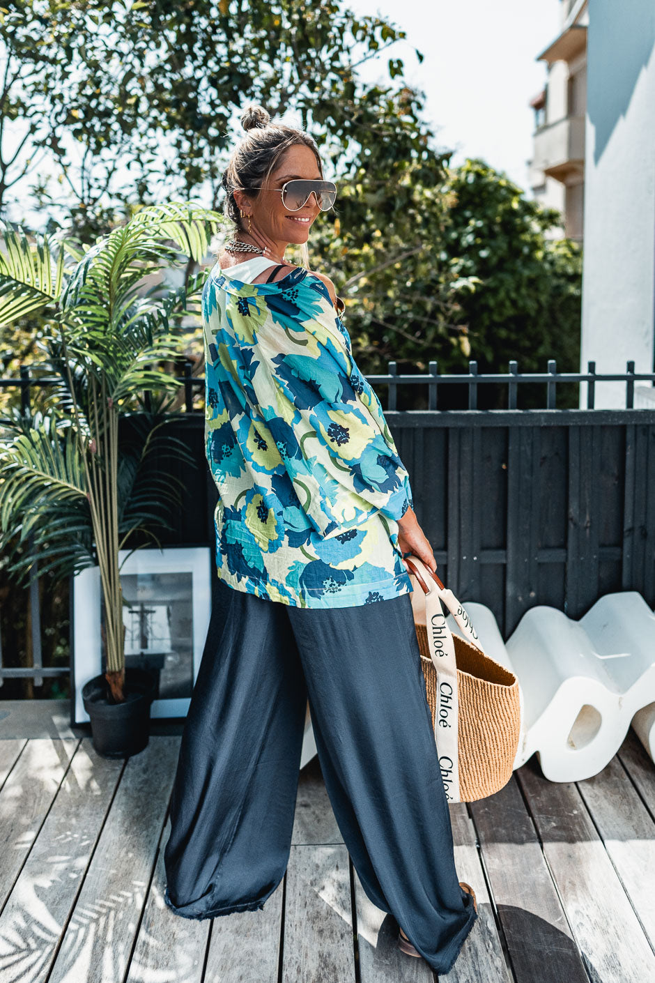 PANTALON FAUSTINE MARINE