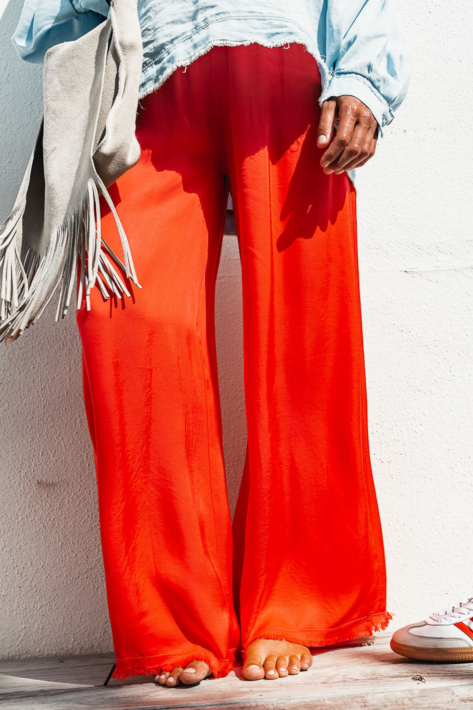 FAUSTINE ORANGE TROUSERS