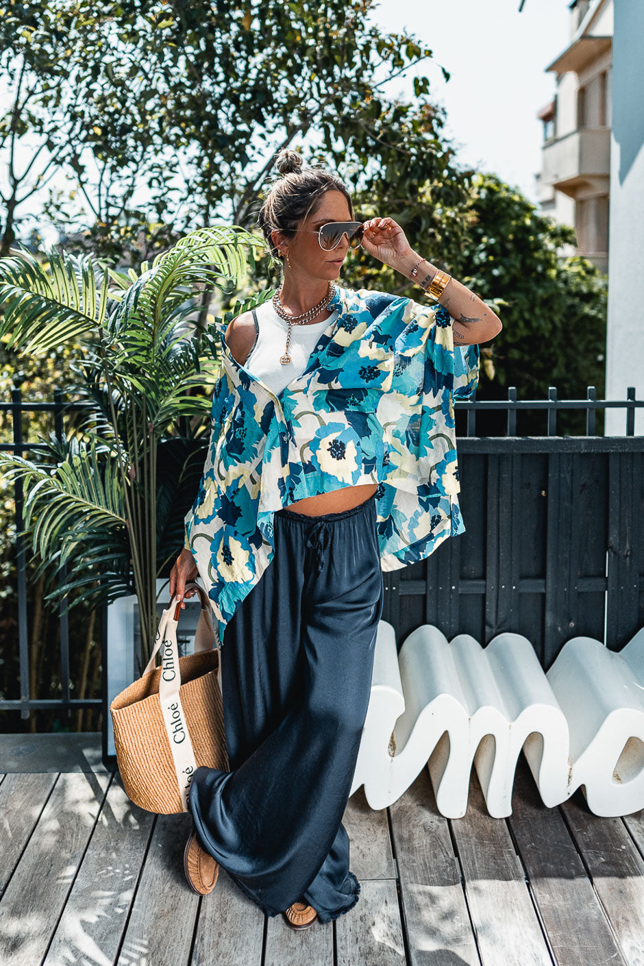 PANTALON FAUSTINE MARINE