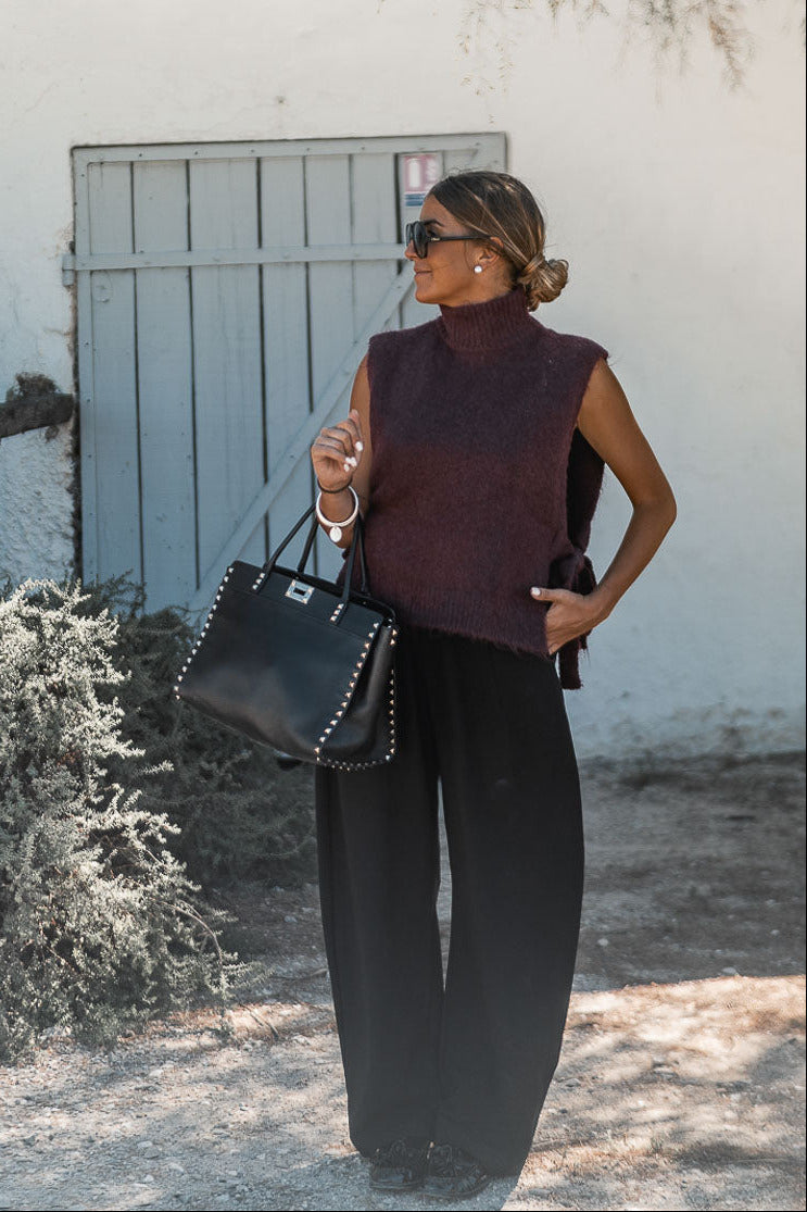 MAYA BORDEAUX SWEATER
